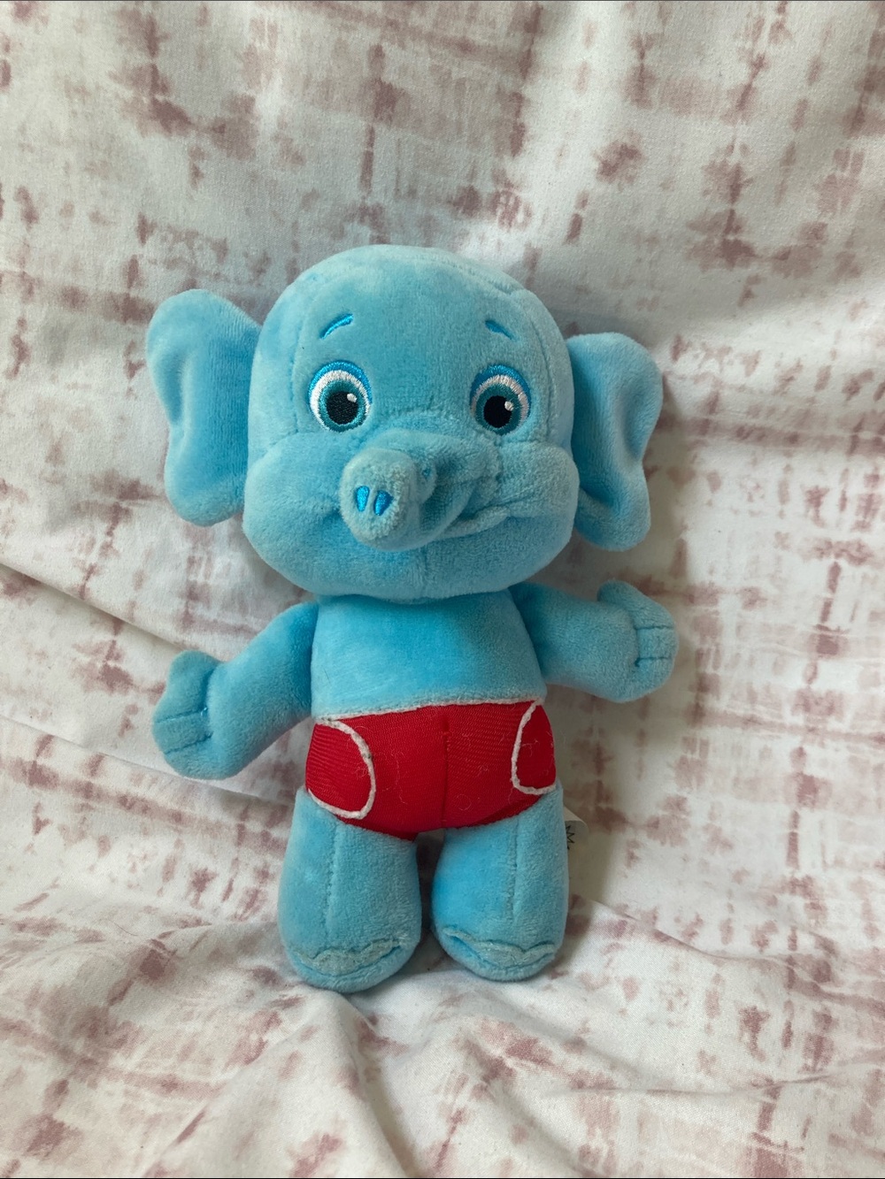 Jim Henson's Word Party Plush Bailey Elephant Blue Kids Show Stuffed Toy 8”